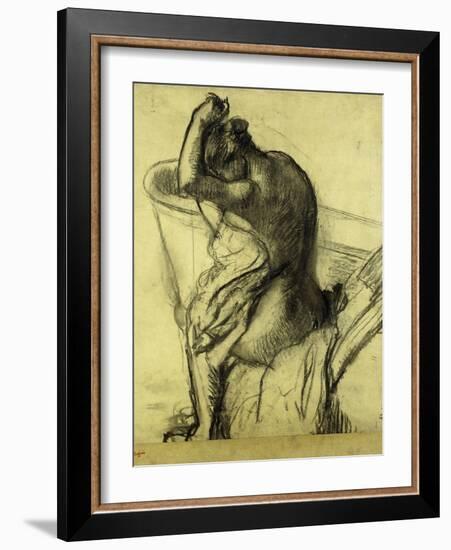 After the Bath-Edgar Degas-Framed Giclee Print