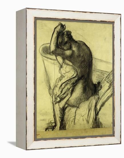 After the Bath-Edgar Degas-Framed Premier Image Canvas