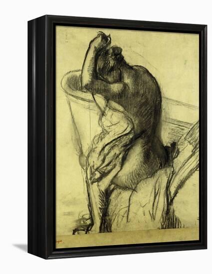 After the Bath-Edgar Degas-Framed Premier Image Canvas