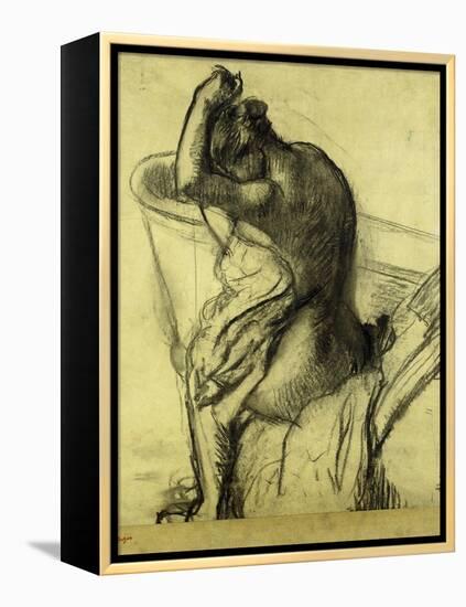 After the Bath-Edgar Degas-Framed Premier Image Canvas