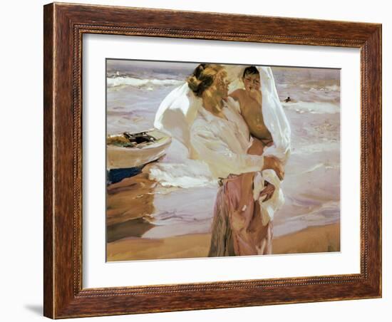 After the Bath-Joaqu?n Sorolla y Bastida-Framed Art Print