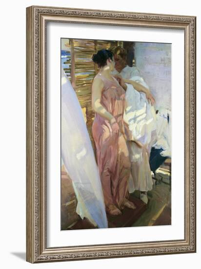 After the Bath-Joaquín Sorolla y Bastida-Framed Art Print