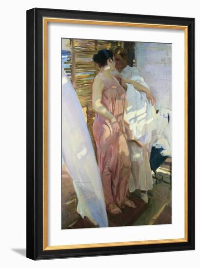 After the Bath-Joaquín Sorolla y Bastida-Framed Art Print