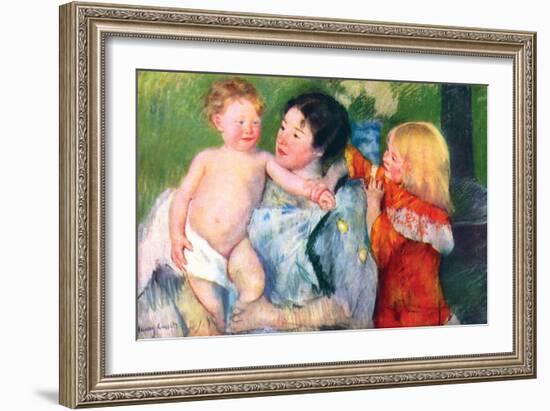 After the Bath-Mary Cassatt-Framed Art Print