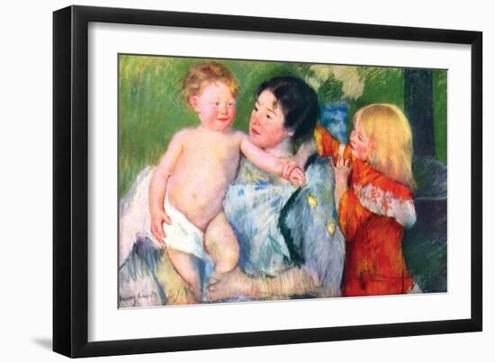 After the Bath-Mary Cassatt-Framed Art Print