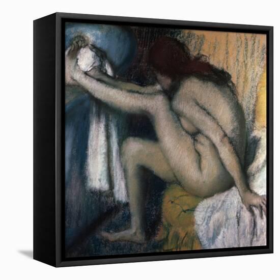 After the Bath-Edgar Degas-Framed Premier Image Canvas