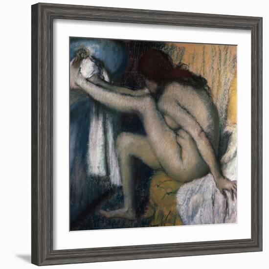 After the Bath-Edgar Degas-Framed Giclee Print