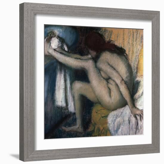 After the Bath-Edgar Degas-Framed Giclee Print