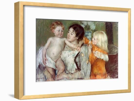 After the Bath-Mary Cassatt-Framed Giclee Print