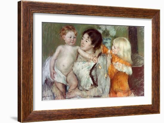 After the Bath-Mary Cassatt-Framed Giclee Print