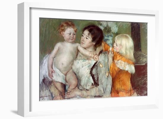 After the Bath-Mary Cassatt-Framed Giclee Print