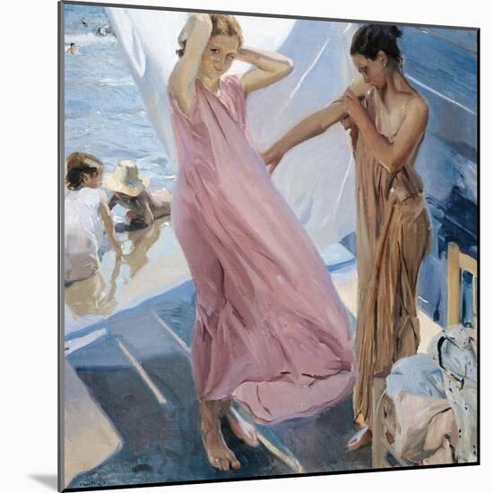 After the Bath-Joaquín Sorolla y Bastida-Mounted Giclee Print