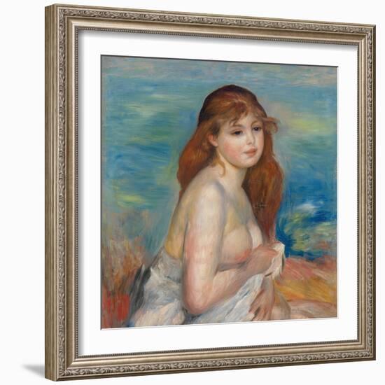 After the Bath-Pierre-Auguste Renoir-Framed Giclee Print