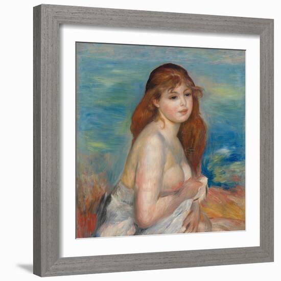 After the Bath-Pierre-Auguste Renoir-Framed Giclee Print