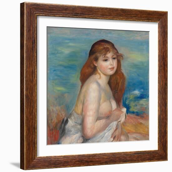 After the Bath-Pierre-Auguste Renoir-Framed Giclee Print