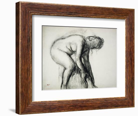 After the Bath-Edgar Degas-Framed Giclee Print