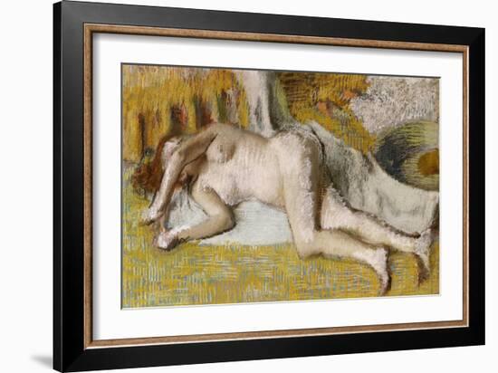 After the Bath-Edgar Degas-Framed Giclee Print