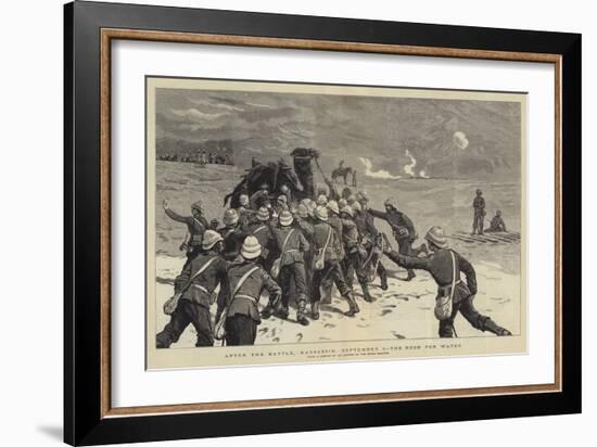 After the Battle, Kassassin, 9 September, the Rush for Water-null-Framed Giclee Print