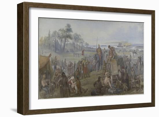 After the Battle of Fyrisvall, C.1890 (Oil on Canvas)-Marten Eskil Winge-Framed Giclee Print
