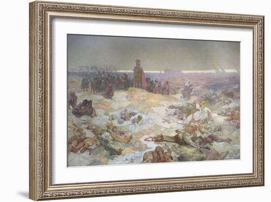 After the Battle of Grunwald, from the 'Slav Epic', 1924-Alphonse Mucha-Framed Giclee Print