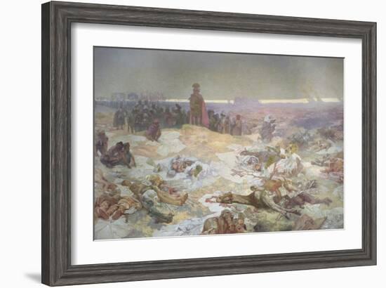 After the Battle of Grunwald, from the 'Slav Epic', 1924-Alphonse Mucha-Framed Giclee Print