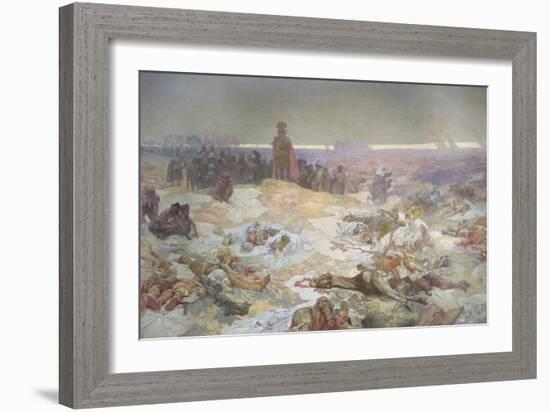 After the Battle of Grunwald, from the 'Slav Epic', 1924-Alphonse Mucha-Framed Giclee Print