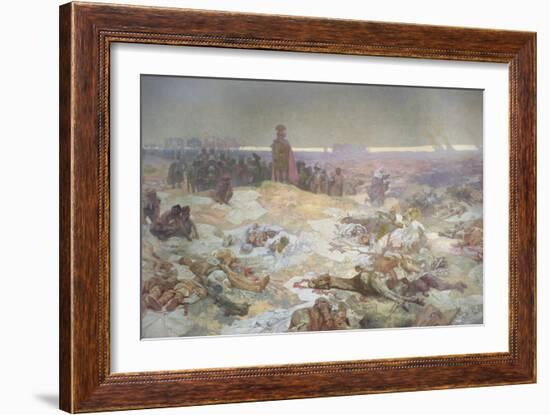 After the Battle of Grunwald, from the 'Slav Epic', 1924-Alphonse Mucha-Framed Giclee Print