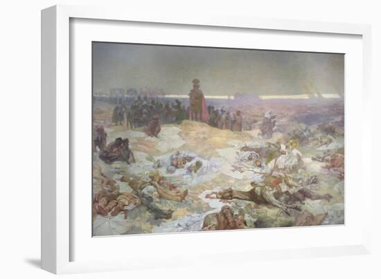 After the Battle of Grunwald, from the 'Slav Epic', 1924-Alphonse Mucha-Framed Giclee Print