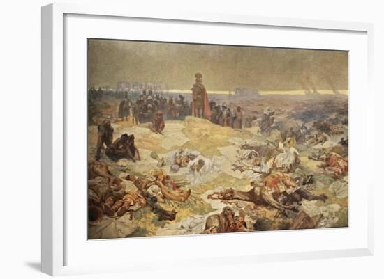 After the Battle of Grunwald. the Solidarity of the Northern Slavs (The Cycle the Slav Epi)-Alphonse Mucha-Framed Giclee Print