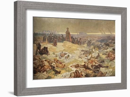 After the Battle of Grunwald. the Solidarity of the Northern Slavs (The Cycle the Slav Epi)-Alphonse Mucha-Framed Giclee Print