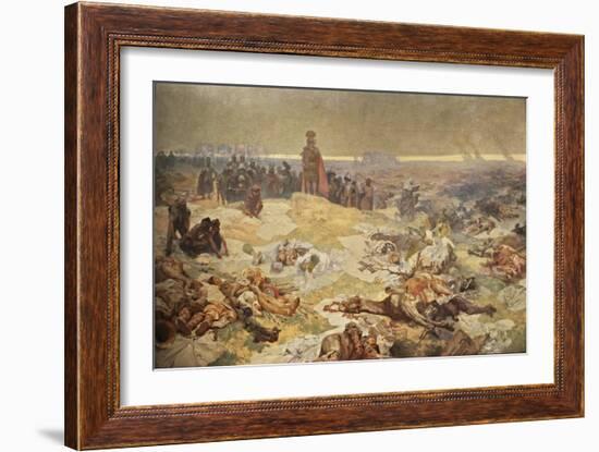 After the Battle of Grunwald. the Solidarity of the Northern Slavs (The Cycle the Slav Epi)-Alphonse Mucha-Framed Giclee Print