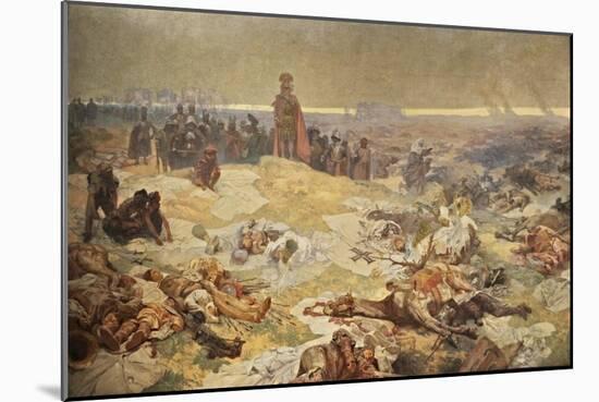After the Battle of Grunwald. the Solidarity of the Northern Slavs (The Cycle the Slav Epi)-Alphonse Mucha-Mounted Giclee Print