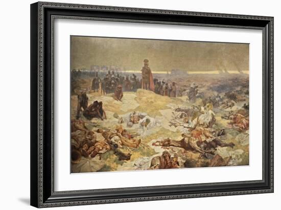 After the Battle of Grunwald. the Solidarity of the Northern Slavs (The Cycle the Slav Epi)-Alphonse Mucha-Framed Giclee Print