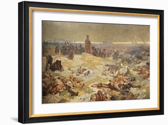 After the Battle of Grunwald. the Solidarity of the Northern Slavs (The Cycle the Slav Epi)-Alphonse Mucha-Framed Giclee Print