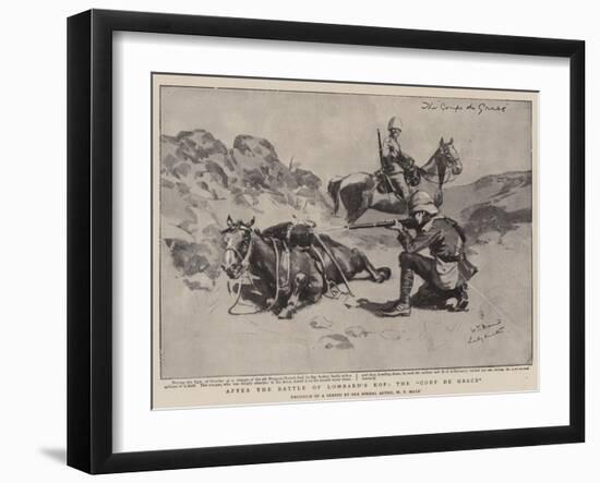 After the Battle of Lombard's Kop, the Coup De Grace-William T. Maud-Framed Giclee Print