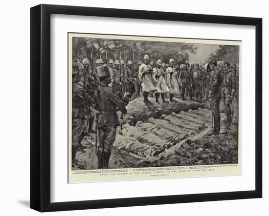 After the Battle of the Atbara, Funeral on the Field of Those Who Fell-null-Framed Giclee Print