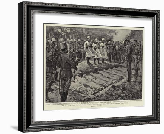 After the Battle of the Atbara, Funeral on the Field of Those Who Fell-null-Framed Giclee Print