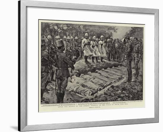 After the Battle of the Atbara, Funeral on the Field of Those Who Fell-null-Framed Giclee Print