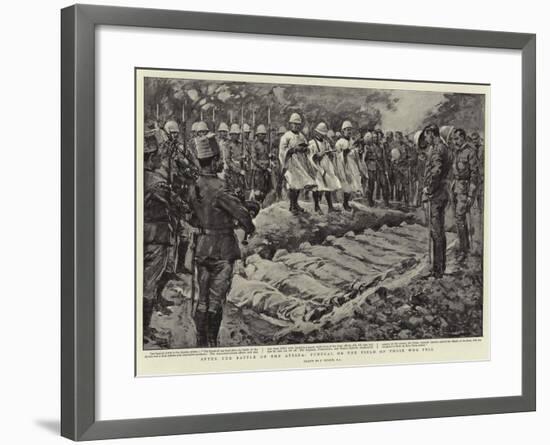 After the Battle of the Atbara, Funeral on the Field of Those Who Fell-null-Framed Giclee Print