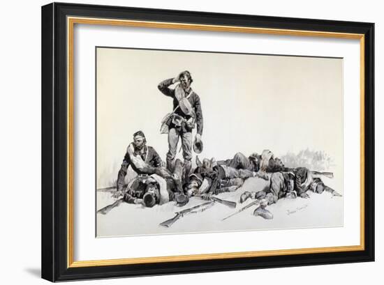 After the Battle-Frederic Sackrider Remington-Framed Giclee Print