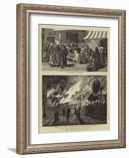 After the Burning of Alexandria-Charles Edwin Fripp-Framed Giclee Print