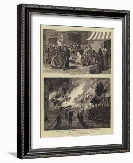 After the Burning of Alexandria-Charles Edwin Fripp-Framed Giclee Print