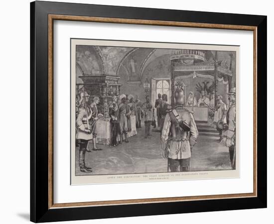 After the Coronation, the State Banquet in the Granovitaya Palata-Frank Dadd-Framed Giclee Print