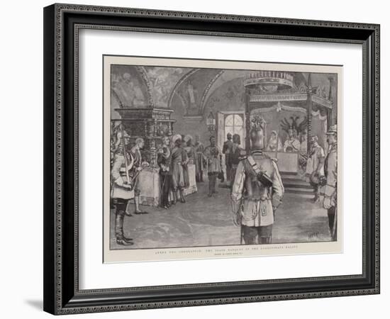 After the Coronation, the State Banquet in the Granovitaya Palata-Frank Dadd-Framed Giclee Print