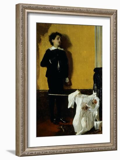 After the Duel, 1872-Antonio Mancini-Framed Giclee Print