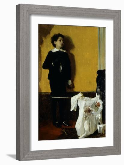 After the Duel, 1872-Antonio Mancini-Framed Giclee Print