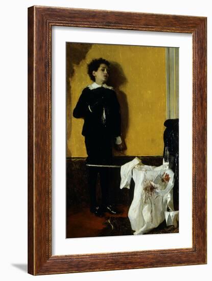 After the Duel, 1872-Antonio Mancini-Framed Giclee Print