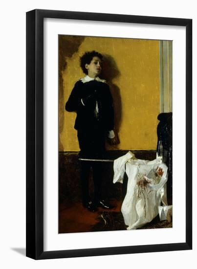 After the Duel, 1872-Antonio Mancini-Framed Giclee Print