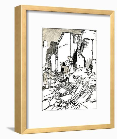 'After the Earthquake', 1907 (1912)-Charles Robinson-Framed Giclee Print