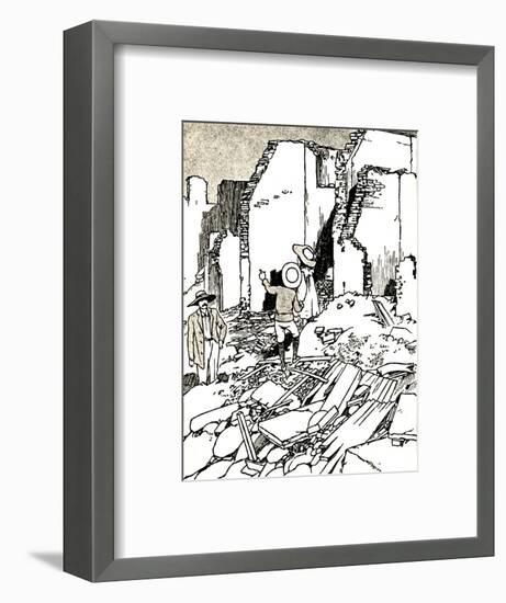 'After the Earthquake', 1907 (1912)-Charles Robinson-Framed Giclee Print